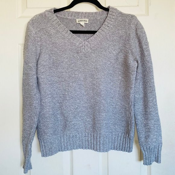 grey v neck sweater - Picture 1 of 2